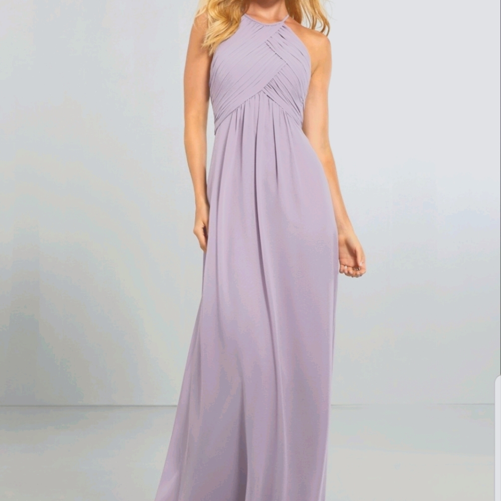 Formal maxi dress blue-grey